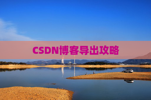 CSDN博客导出攻略